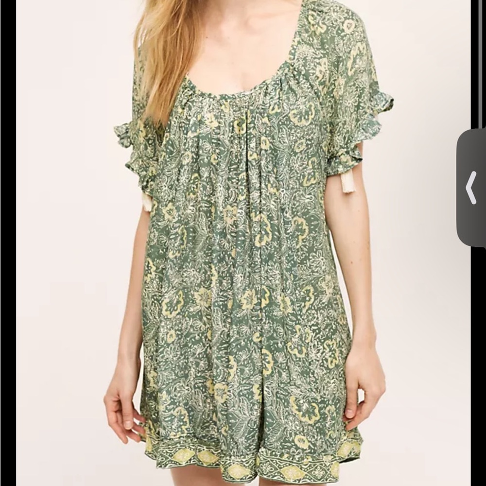 Anthropologie silk tunic
